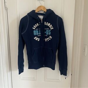 Abercrombie & Fitch EUC Vintage Women’s Graphic Blue Hoodie Y2K XL